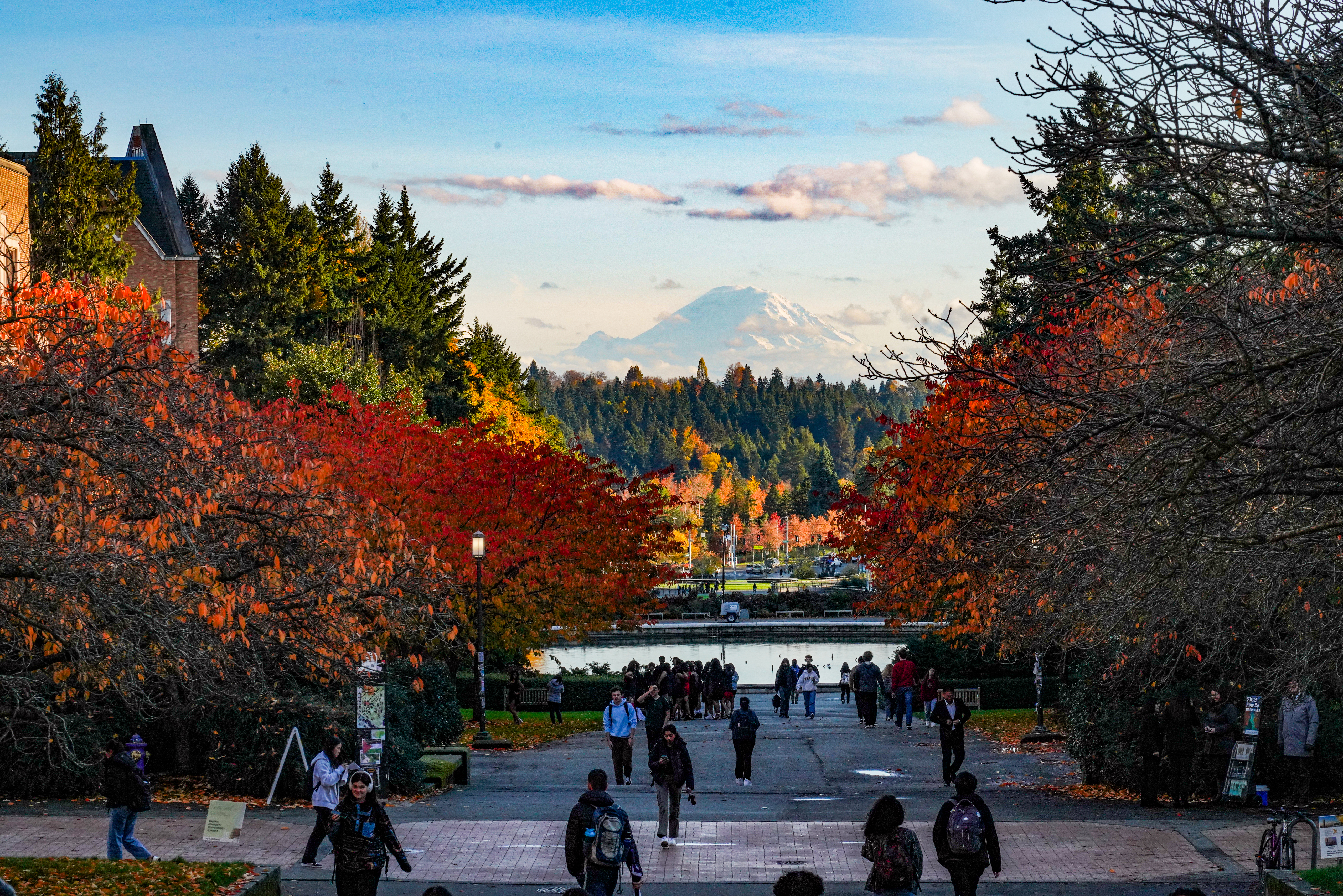 Rainier Vista at the University of Washington on November 13, 2023